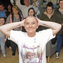 Donna Grisenthwaite gets her head shaved for charity