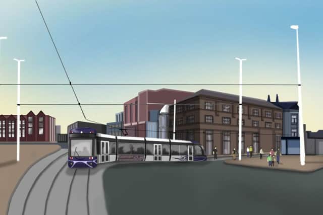 The new tramway extension proposed for Blackpool