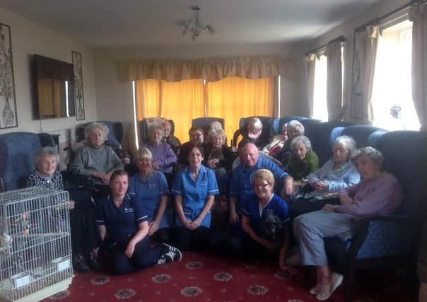 Staff and residents at the Glen Tamar Care Home