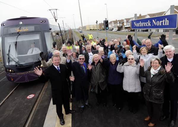 Official opening of the Norbreck North tram stop