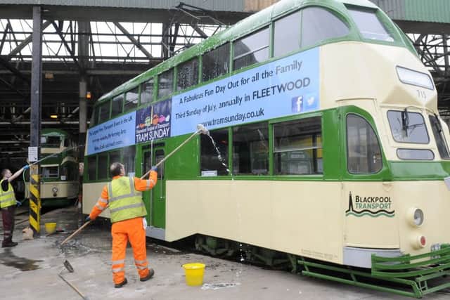 Final preparations underway before the 2016 launch of the Blackpool Heritage tram service