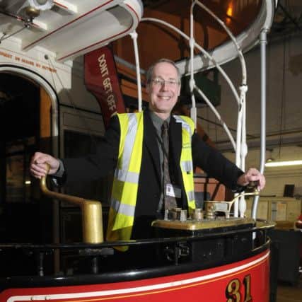 Final preparations underway before the 2016 launch of the Blackpool Heritage tram service.   Pictured is head of heritage Bryan Lindop.