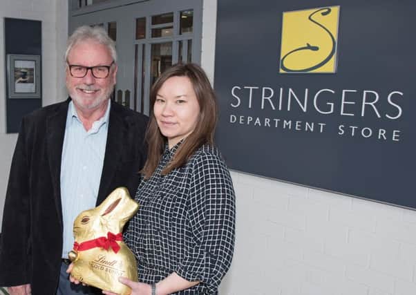 Lowther Pavilion general manager Roger McCann with Gemma Rowlings, marketing manager of Stringers, Lytham
