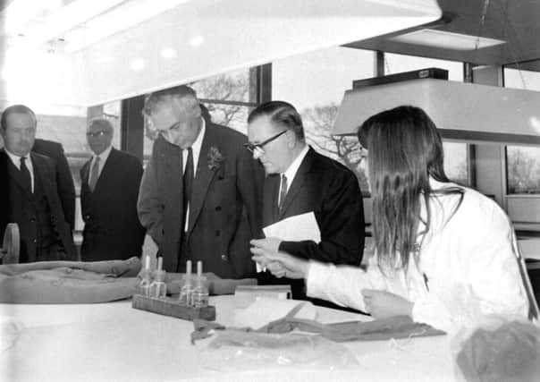 The official opening of the Forensic Science Laboratory in Chorley in 1971