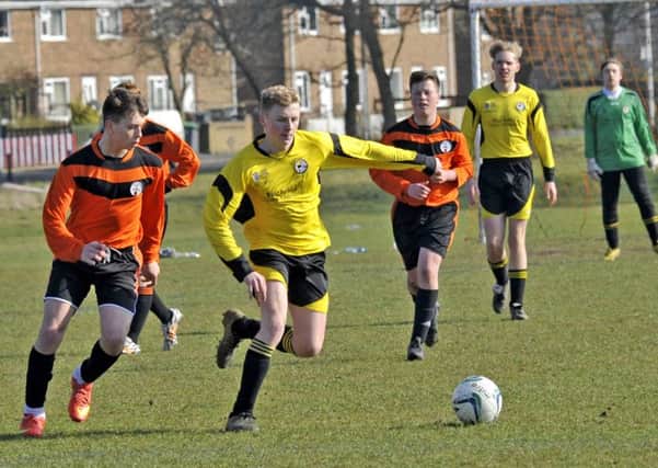 Action from Poulton Town U16 v Clifton Rangers