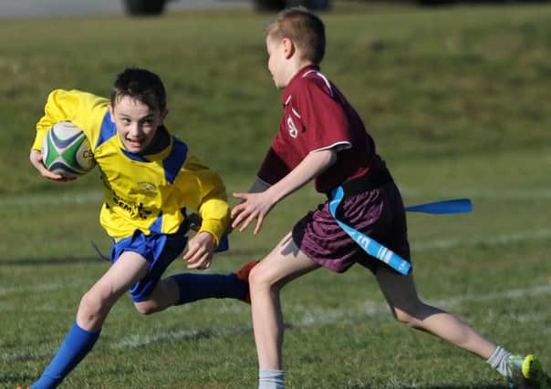 Ansdell and St Peter's in tag rugby action