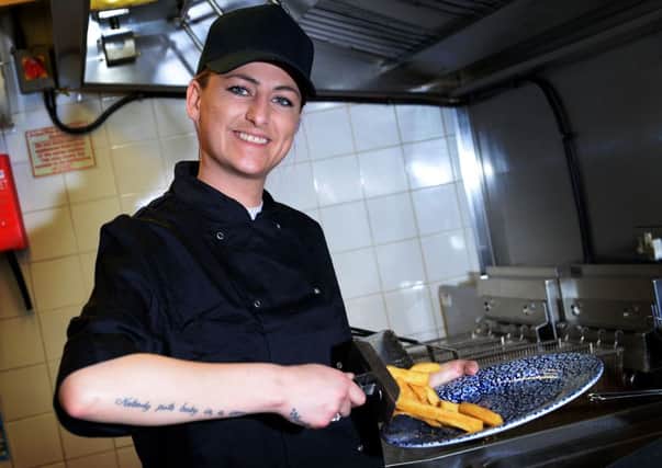 Danielle Granger, who has landed a job at the Thomas Drummond, after undertaking an employment course run in Fleetwood.