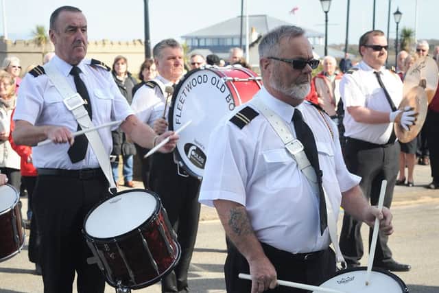 The North Euston Hotel in Fleetwood celebrated its 175th birthday with a ceremonial re-opening and tea party.
The Fleetwood Old Boys Band entertain.  PIC BY ROB LOCK
25-3-2016