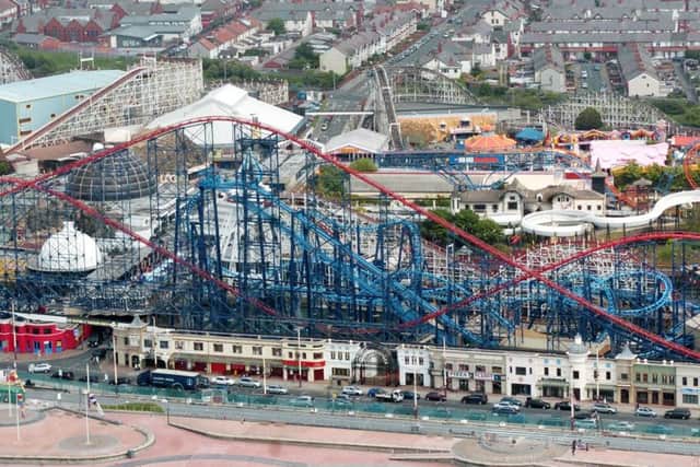 The Pleasure Beach by air, pictured in 2010