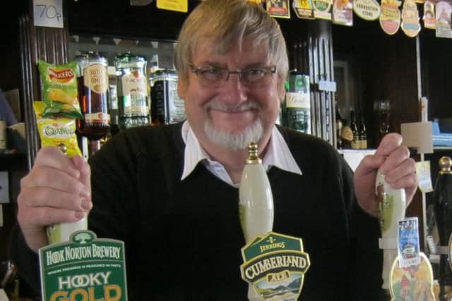 Dave Shaw, landlord of the Strawberry Gardens pub, Fleetwood.