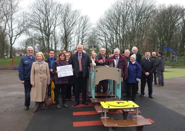 Friends and  family of former Blackpool councillor Tony Lee gathered at Watson Road Park to unveil a plaque in his memory and unveil new play equipment