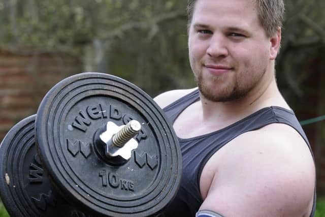 Steve Stevens placed tenth in the UK Strongest Man novice category