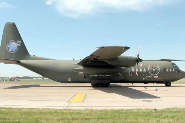 A Hercules C130 like the one spotted over Standish