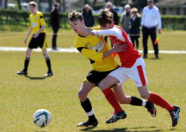 Clifton Rangers (in yellow) v Fleetwood Town