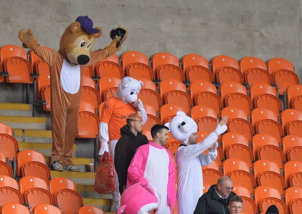 Some fans in fancy dress at a recent game