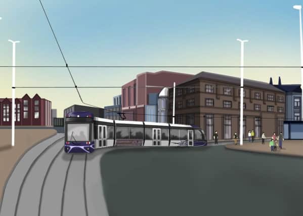 The new tramway extension proposed for Blackpool