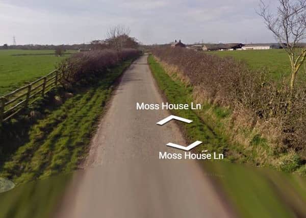 Moss House Lane, Westby with Plumptons. Pic courtesy of Google Street View