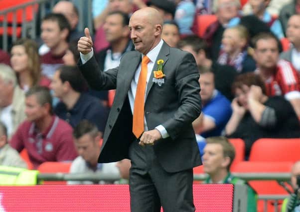 Ian Holloway during happy times at Blackpool