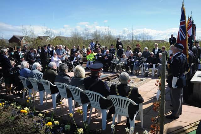 A ceremony of dedication and blessing took place at the Burma Star garden in Bispham's Fylde Arboretum.
A beautiful spring day for the service.  PIC BY ROB LOCK
23-4-2016