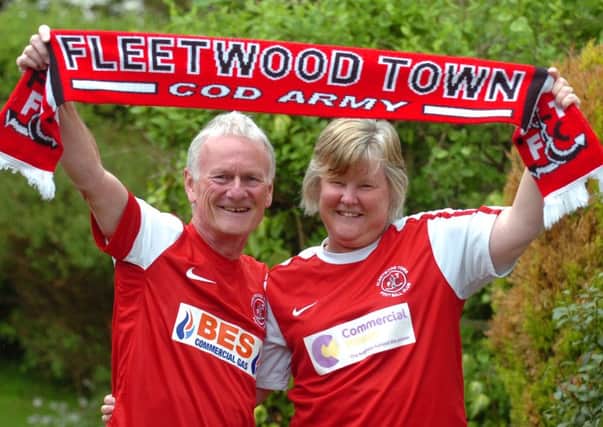 Photo Neil Cross
Fleetwood Town superfan Rob Cobb with his wife Carolyn