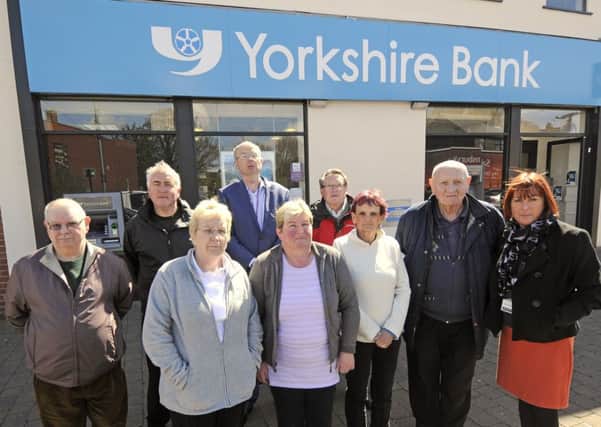 Traders, councillors and residents are up in arms about the proposed closure of Yorkshire Bank, the only remaining bank in Layton.
