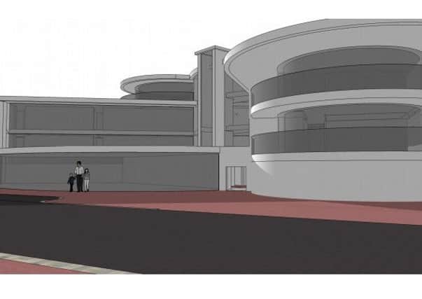 An artists impression of the apartments for the pier site proposed by Simmo Developments