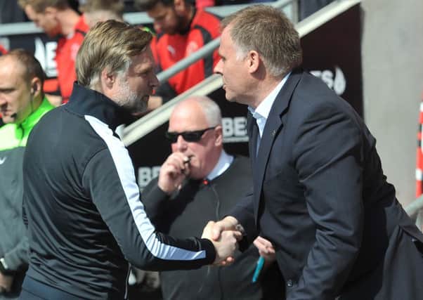 Steven Pressley and Neil McDonald, one of them faces the drop on Sunday