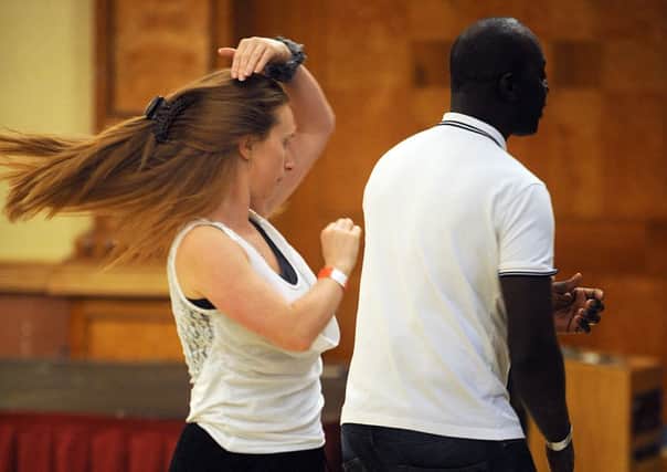 The Hilton Hotel in Blackpool hosted a weekend Salsa Congress, with tuition sessions given by instructors from across the world. Hair-swirling stuff for the partner of instructor Colin Piper.