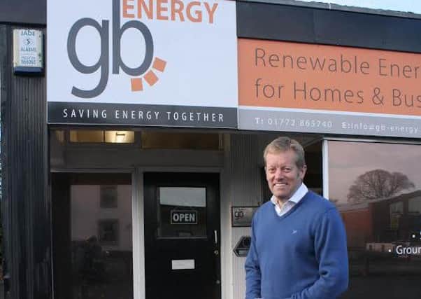 Luke Watson, from Preesall,  outside the GB Energy premises on Garstang Road, Broughton