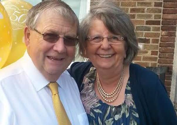 Methodist lay preacher Stuart Furnival who has died and wife Judy on their Golden Wedding aniversary