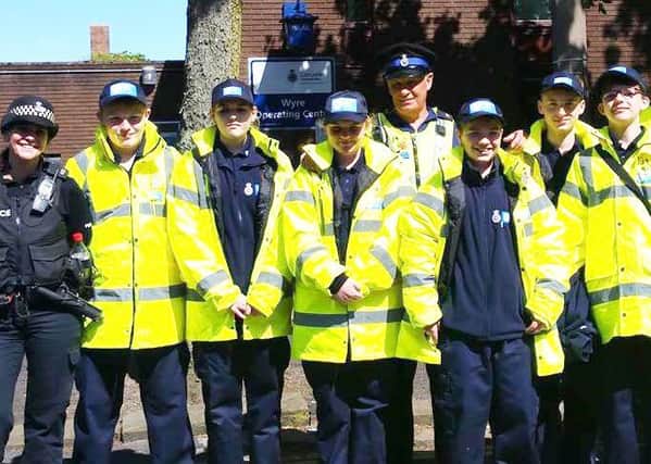 Police Cadets ready to help with speed checks in Fleetwood.