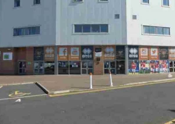 Blackpool FC Club Shop which is up for rent.