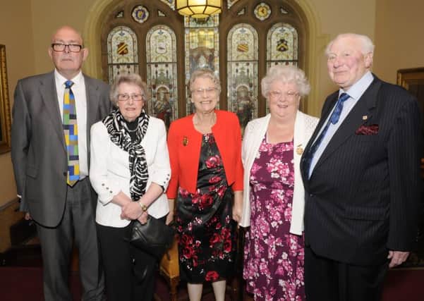 Former councillors Peter Evans, Joyce Delves, Val Haynes, Sylvia Taylor and Henry Mitchell are made honorary aldermen at Blackpool Town Hall
