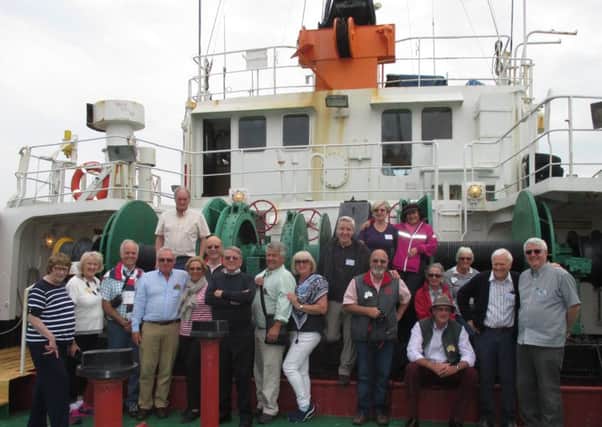 Fleetwood Rotarians welcome their Australian counterparts on board