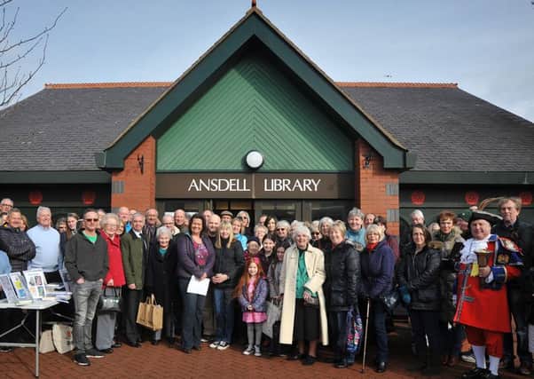 A read-in held by the Friends of Ansdell Library as part of their campaign to prevent the library's closure