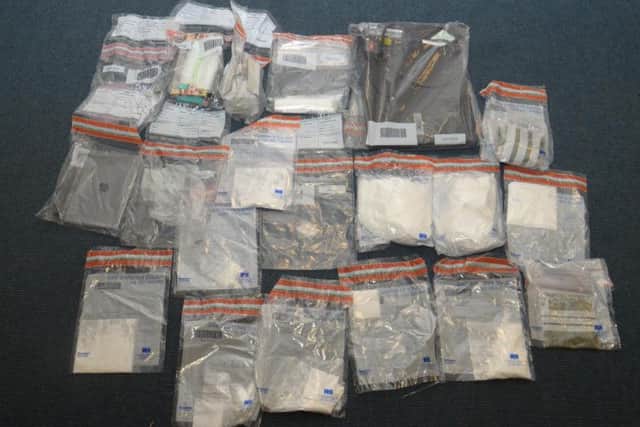 Police say high quality cocaine with a street value of around Â£50,000 was found at the address