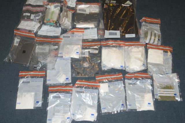 Police also seized computer equipment, pictured here in evidence bags