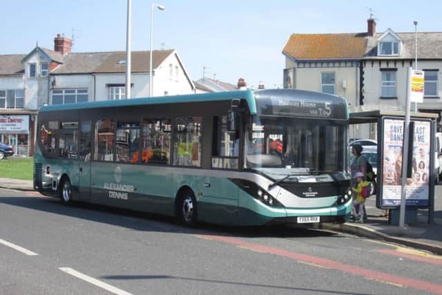 Blackpool transport demonstrator bus