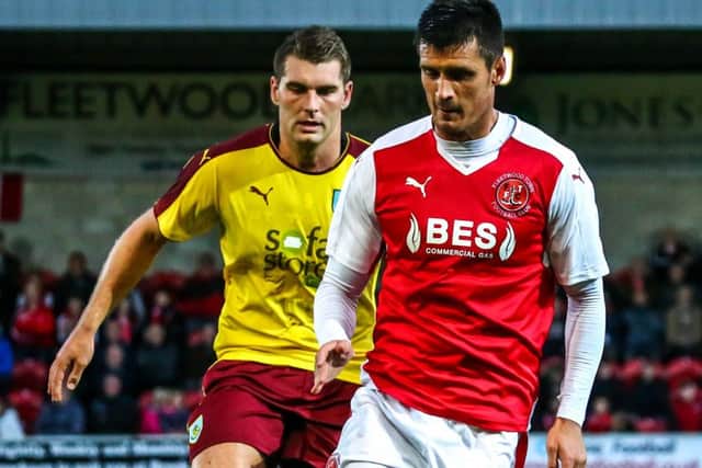 Stephen Jordan in action for Fleetwood