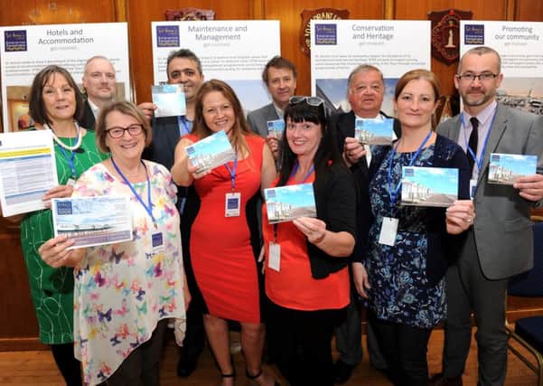 Launch of the new St Annes Enterprise Partnership, with business owners, residents, councillors and officials from Fylde and St Annes taking part in exhibition-style event about future of town. Members of the core group