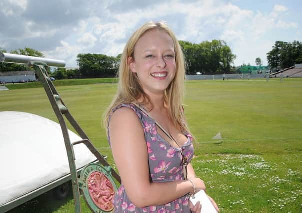 Roll on Summer! Katie Bray enjoys a sunny Bank Holiday at Blackpool Cricket Club. PIC BY ROB LOCK
30-5-2016