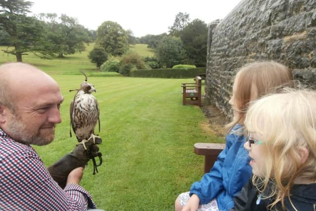 Leighton Hall, Carnforth, home to the Gillow family since the 18th century

Owner Suzie Reynolds guides visitors around the home, Pam Shread on a tour with schoolchildren and Leighton Hall Falconer Jim Brown