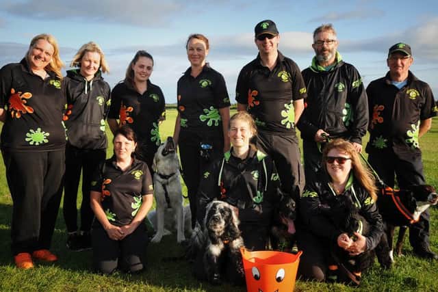 Blackpool Flyball Dog Team have been invited to take part in the European championships.
Practicing near St Michaels- the team and their dogs.  PIC BY ROB LOCK
1-6-2016