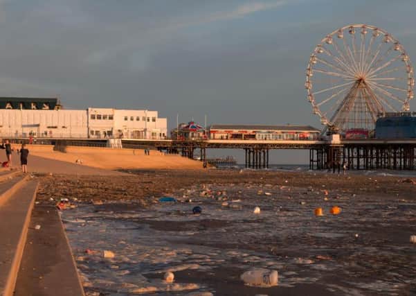 Gavin Stanfield took this image of litter on the beach on May 31 - now, new wardens look set to target those littering in the resort
