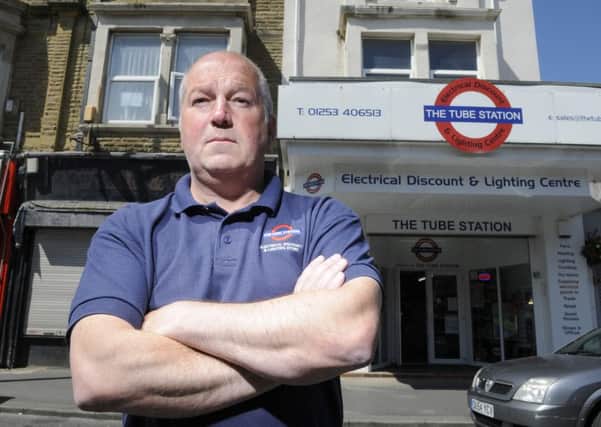 Rick Footman from The Tube Station has been told to change his logo by Transport for London