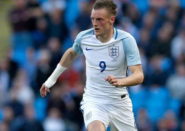Jamie Vardy in action for England. Picture credit: PA