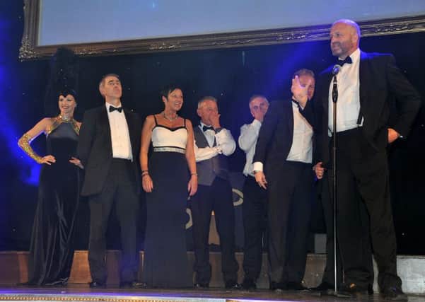 BIBAs awards 2015 from the Tower Ballroom, Blackpool.
Winners of the Most Inspiring Business of the Year ( Jobs, Friends, Houses CIC
).  PIC BY ROB LOCK
11-9-2015