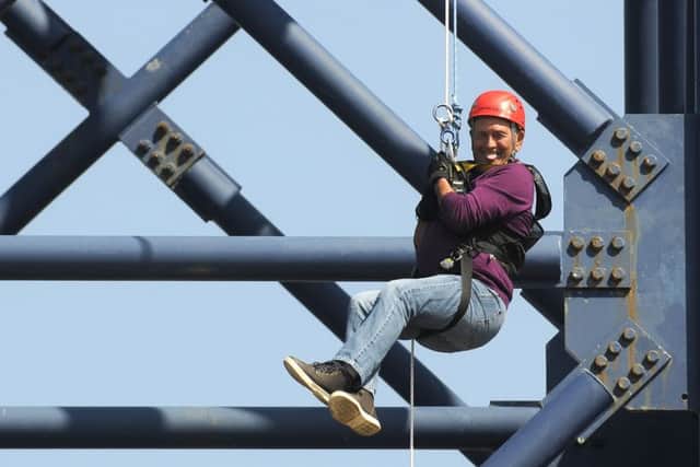 Comic Tommy Cannon tackles the Big One abseil