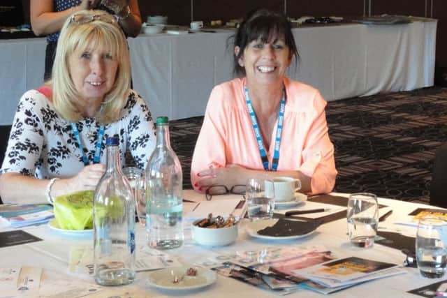 Lorraine Tymon, left, and Karen Cooke at the cash quest for carers event