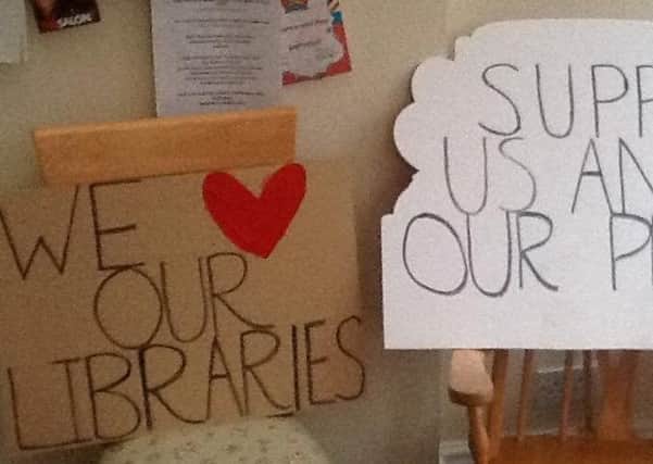 Protest signs ready for Thornton Cleveleys gala